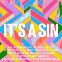 a colorful poster with the words it 's a sin on it