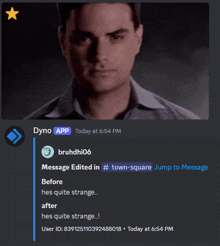 a screenshot of a discord conversation between bruhdhi06 and dyne