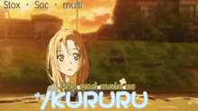 a picture of a girl with the words " join and main us kururu "