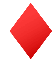 a red square on a white background that looks like a playing card