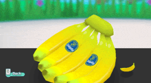 a bunch of chiquita bananas are sitting on a table