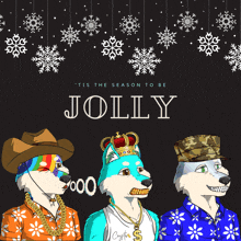 the word jolly is on the black background