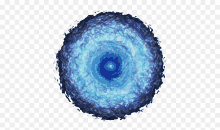 a blue circle with a black border is on a checkered background