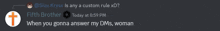 a screenshot of a discord conversation between fiveth brother and sivu krys