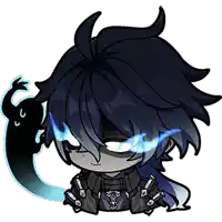 a cartoon character with a shadow behind him