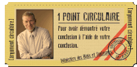 a ticket that says 1 point circulaire with a picture of a man on it