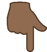 an icon of a hand pointing to the right