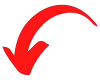 a red arrow pointing down with a long tail