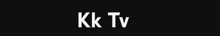 a black background with the words kk tv in white letters