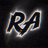 a dark background with the letter r glowing in the middle