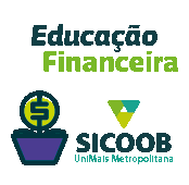 a logo for educacao financeira and sicoob unimal metropolitana