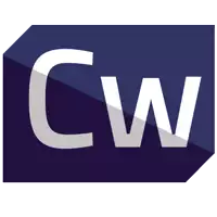 a logo for a company called cw with a blue background