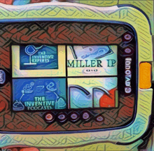 a drawing of a device that says miller ip on the front