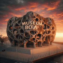 a building that says museum bola on the side of it