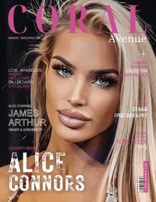 alice connors is on the cover of the coral avenue magazine