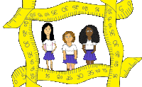 a cartoon of three women standing in a yellow measuring tape with the number 30 on it