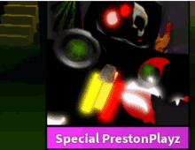 a special prestonplayz poster with a skeleton on it