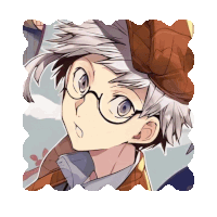 a boy with glasses and a hat on his head