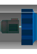 a drawing of a motor and a blue box .