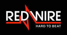 a logo for red wire hard to beat