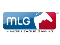 a logo for major league gaming shows a game controller