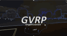 a drawing of a car with the words gvrp organization underneath it