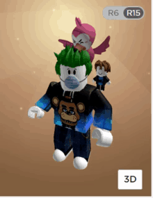 a cartoon character wearing a mask and a teddy bear sweater