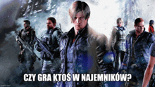 a poster for a video game titled czy gra ktos w najemnikach