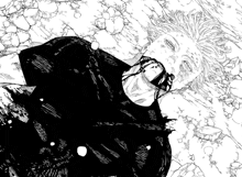 a black and white drawing of a man laying on the ground with blood coming out of his mouth