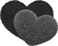 two heart shaped pillows are sitting next to each other on a white background .