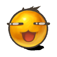 a yellow smiley face with glasses on and a red tongue