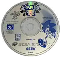 a sega saturn cd for sonic the hedgehog r