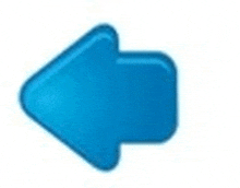 a blue arrow pointing to the right on a white background .