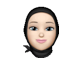 a pixel art drawing of a woman wearing a hijab