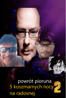 a poster for powrót pioruna 5 koszmarnych nocy na radosnej 2