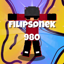 filipsonek 980 is displayed on a cartoon character