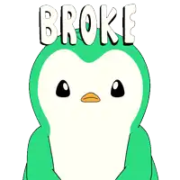 a cartoon illustration of a person holding an empty wallet with the word broke above it