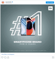 an advertisement for a smartphone brand that says ' smartphone brand for 3 years '