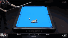 a pool table that says diamond on the top