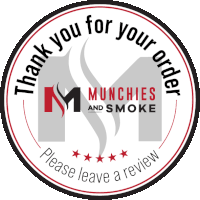 a sticker that says thank you for your order