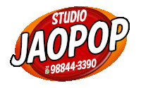 a logo for studio jaopop shows a phone number