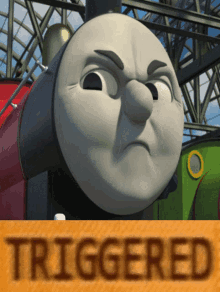 a picture of a train with the word triggered written below it