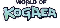 a logo for the world of kogaea is shown on a white background