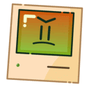 a cartoon illustration of a computer monitor with a smiley face on it .