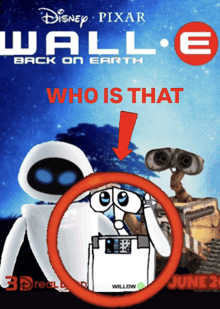 a disney pixar wall e back on earth poster