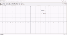 a computer screen shows a graph of a function and a function g.