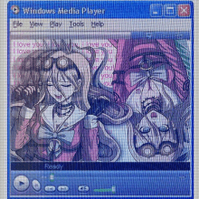 a screen shot of a windows media player with a picture of a girl