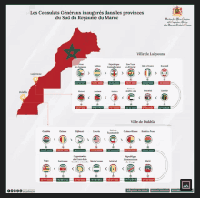 a map of the provinces of the south du royaume du maroc