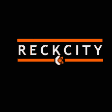 a logo for reck city with an orange fox on it