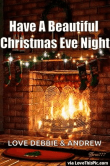 have a beautiful christmas eve night love debbie and andrew via lovethispic.com